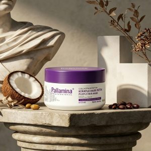 Pallamina Collagen Keratin Biotin Purple Hair Mask OEM/ODM